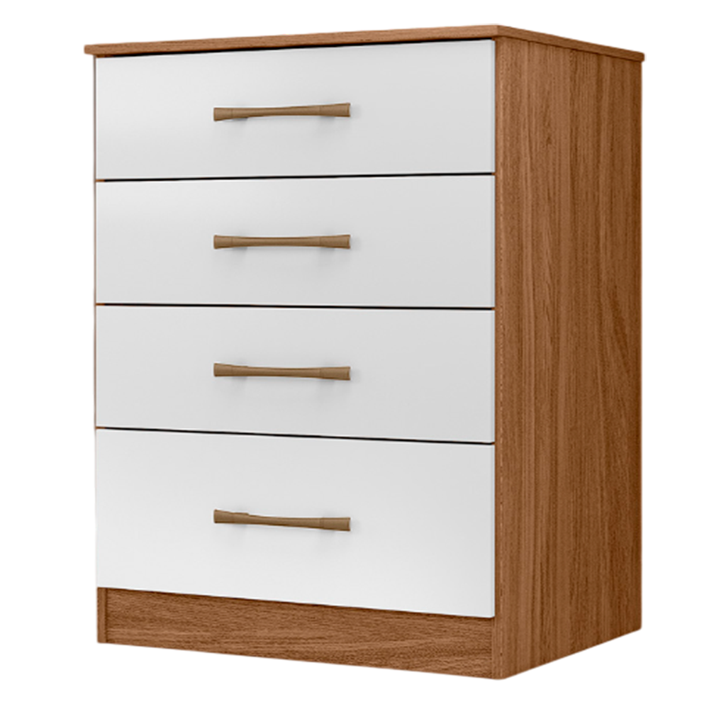 Comoda Moval MS 913 4 Gavetas Cor Freijó Off
