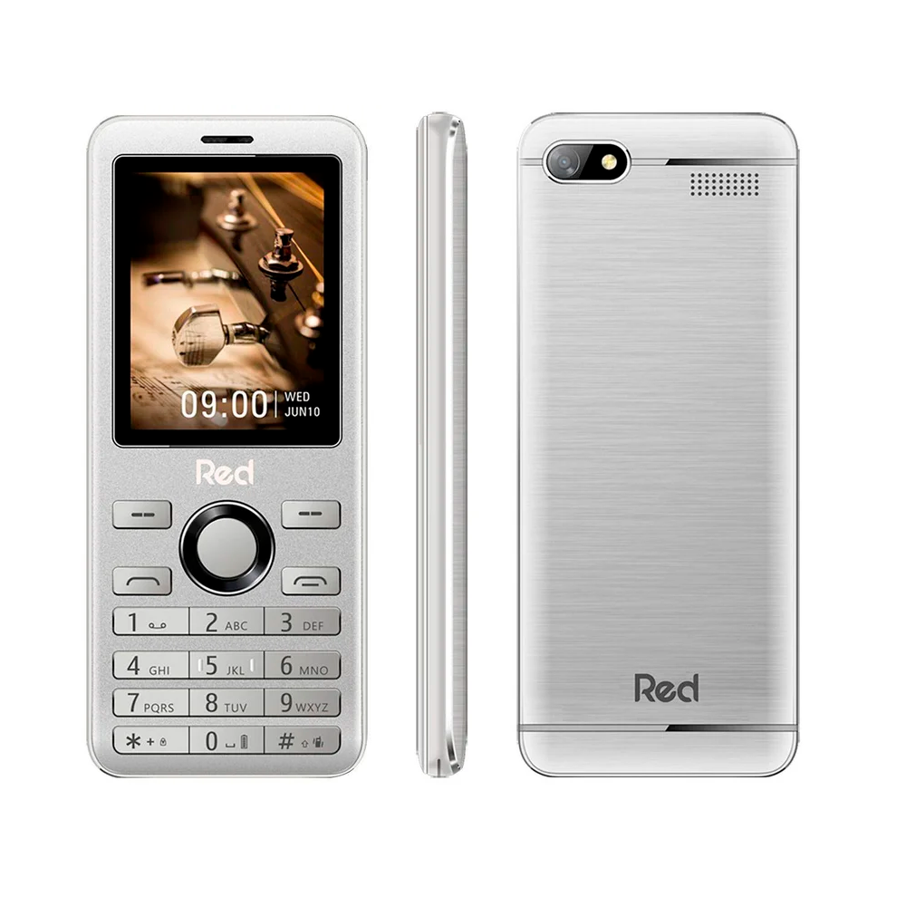 Celular Red Mobile Prime 2.4 Bluetooth 2 Chips M012f Prata