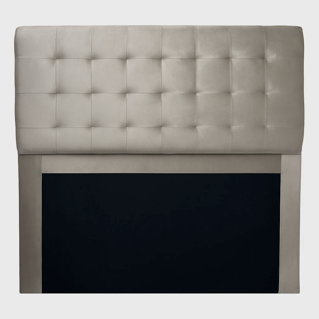 Cabeceira Solteira Mariana 90 Cm Suede Cinza