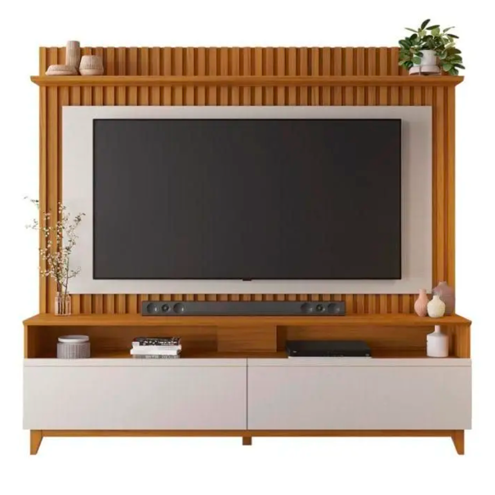 Estante Home Para TV Ate 65 Polegadas Ripado 2 Portas NT1340 Notavel Moveis