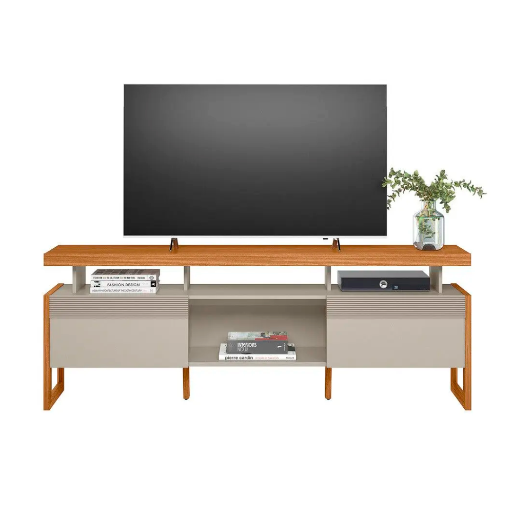 Rack 180cm Esmeralda Para TV Até 70 Polegadas Linea Brasil