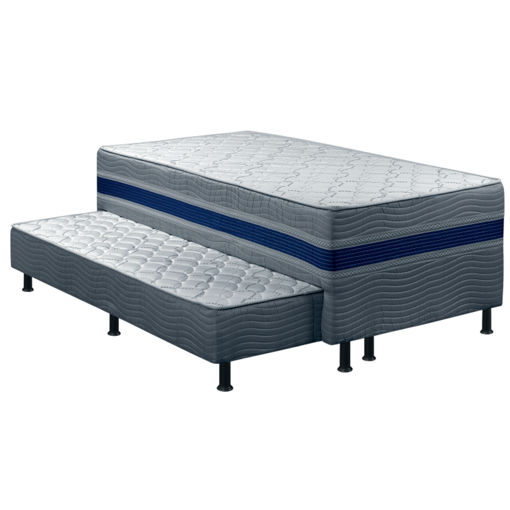 Bibox Bonsono de Solteiro com Auxiliar Com Molas ensacadas 88x188x62