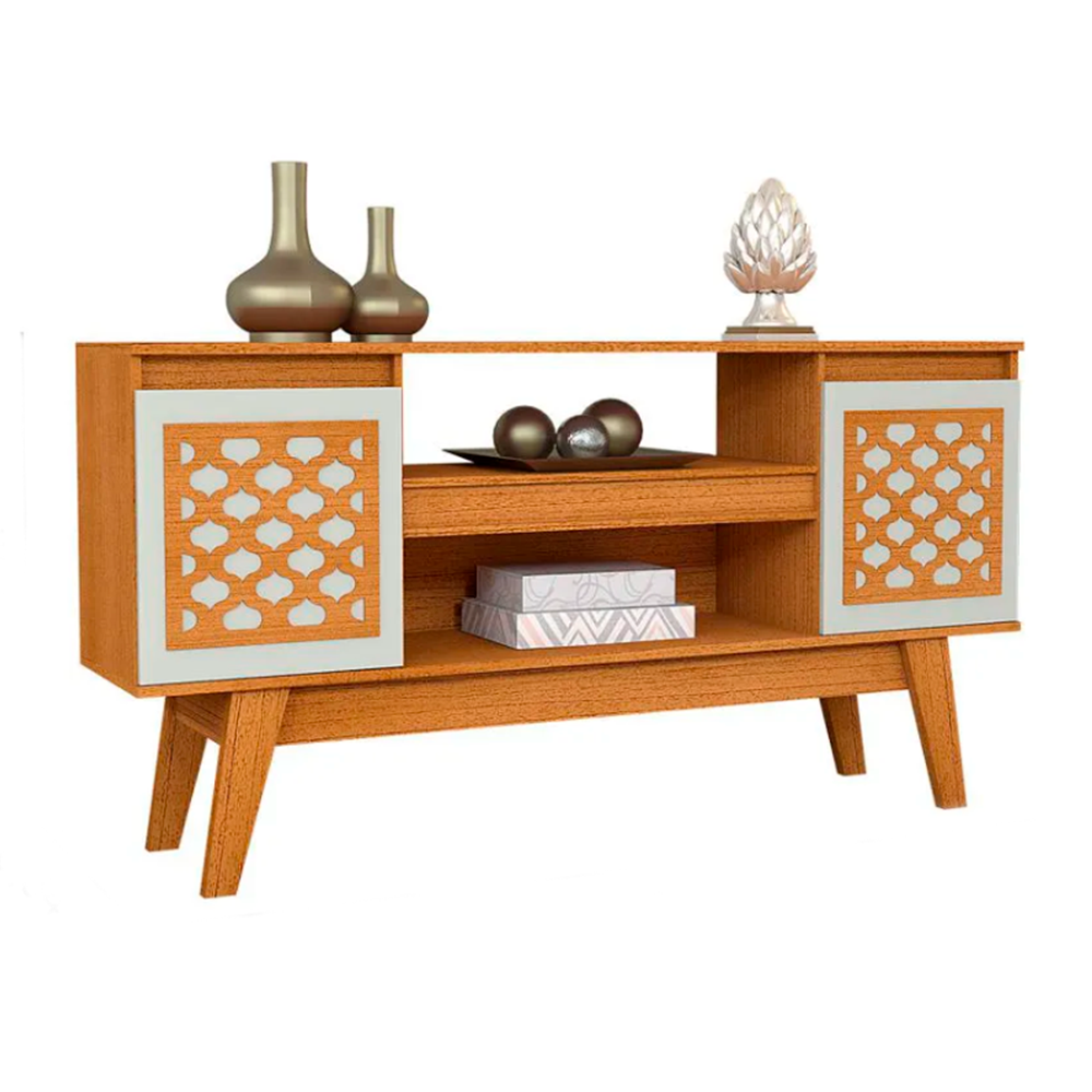 Rack Bancada Magno Móveis Lotus 1,48cm de largura Nature Off