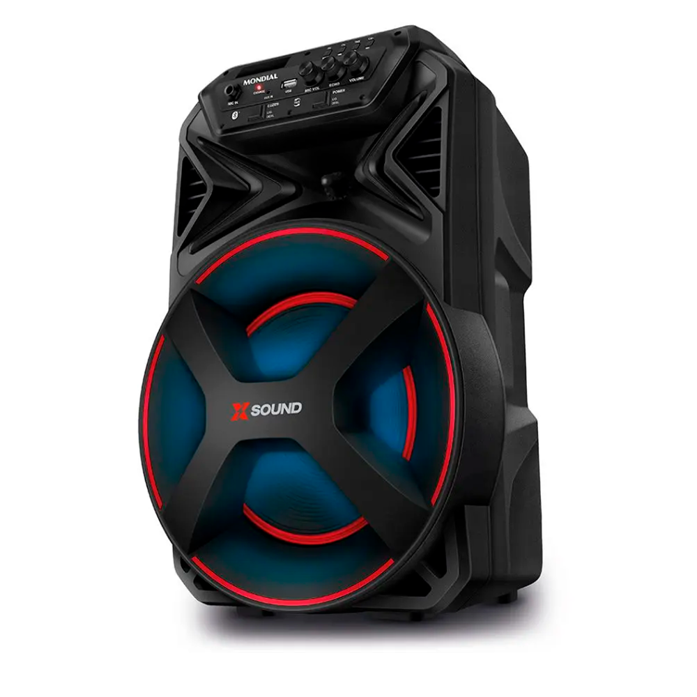 Caixa de Som Mondial CM300 X Sound Amplificada 300W RMS Bivolt