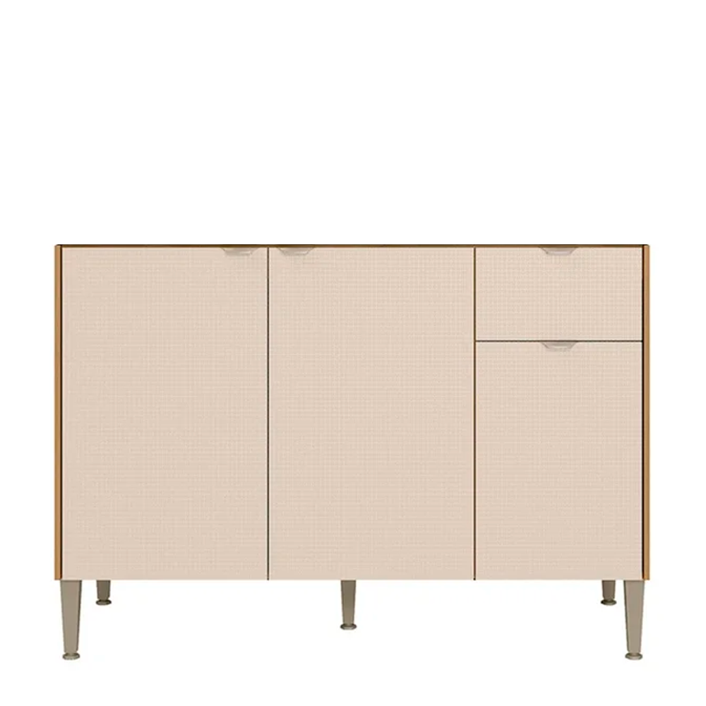 Balcão de Cozinha para Pia 120cm Soul 3 Portas 1 Gaveta Freijó/Soft - Kits Paraná