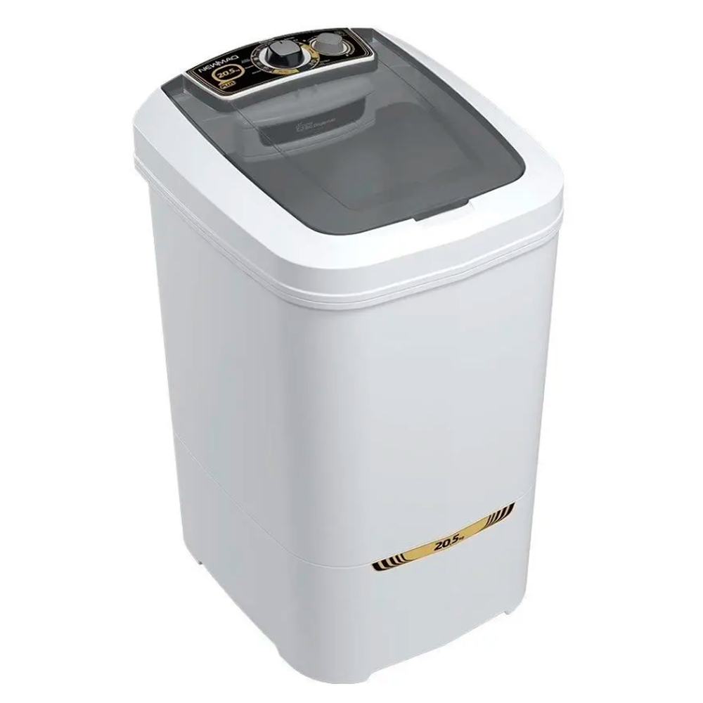 Tanquinho Máquina de Lavar Roupas Semi Automática Plus 20,5Kg Newmaq Branca