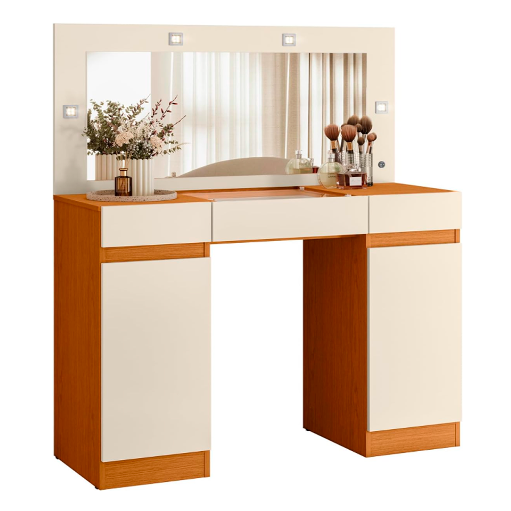 Camarim 3 gavetas e 2 portas Studio Cinamomo Off White Moveis Albatroz