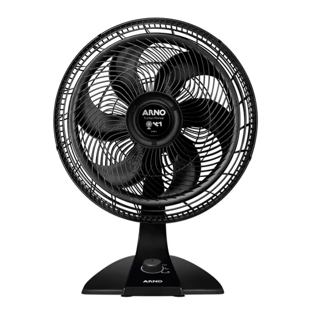 Ventilador de Mesa e Parede Arno VF42 Turbo Force 2 em 1 Preto de 40