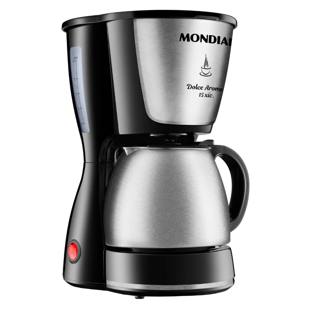 Cafeteira Elétrica Mondial 15 Xícaras Dolce Arome Inox C-34JI15