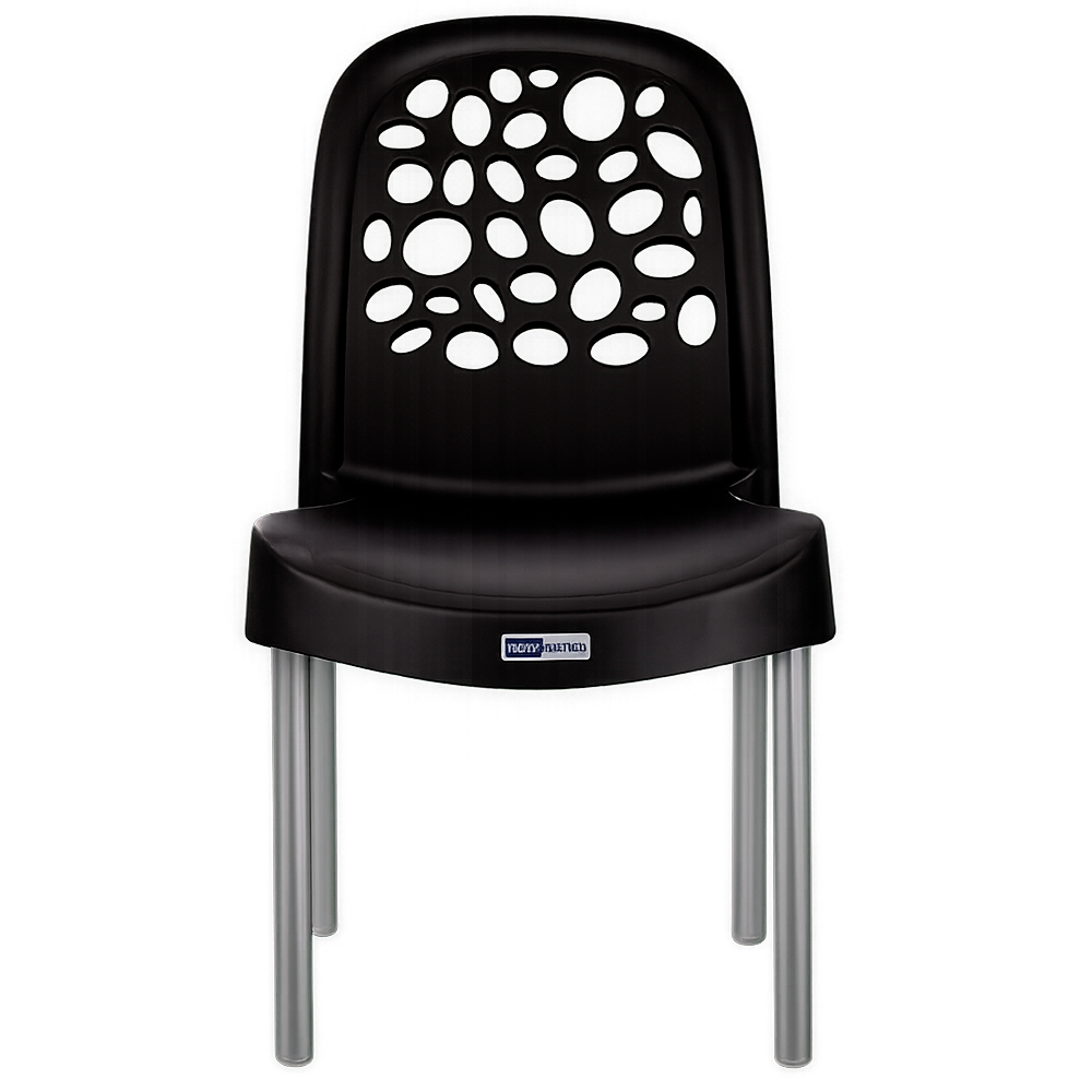 Cadeira Deluxe Polipropileno Preta - Forte Plástico