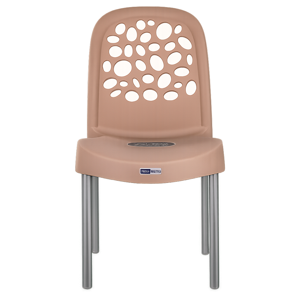 Cadeira Deluxe Polipropileno Bege - Forte Plástico