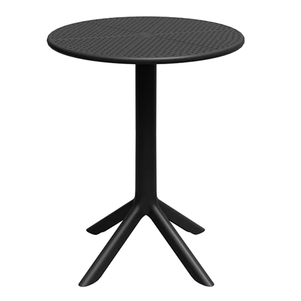 Mesa Simpla 75x60cm 2 Em 1 Preta - Forte Plástico