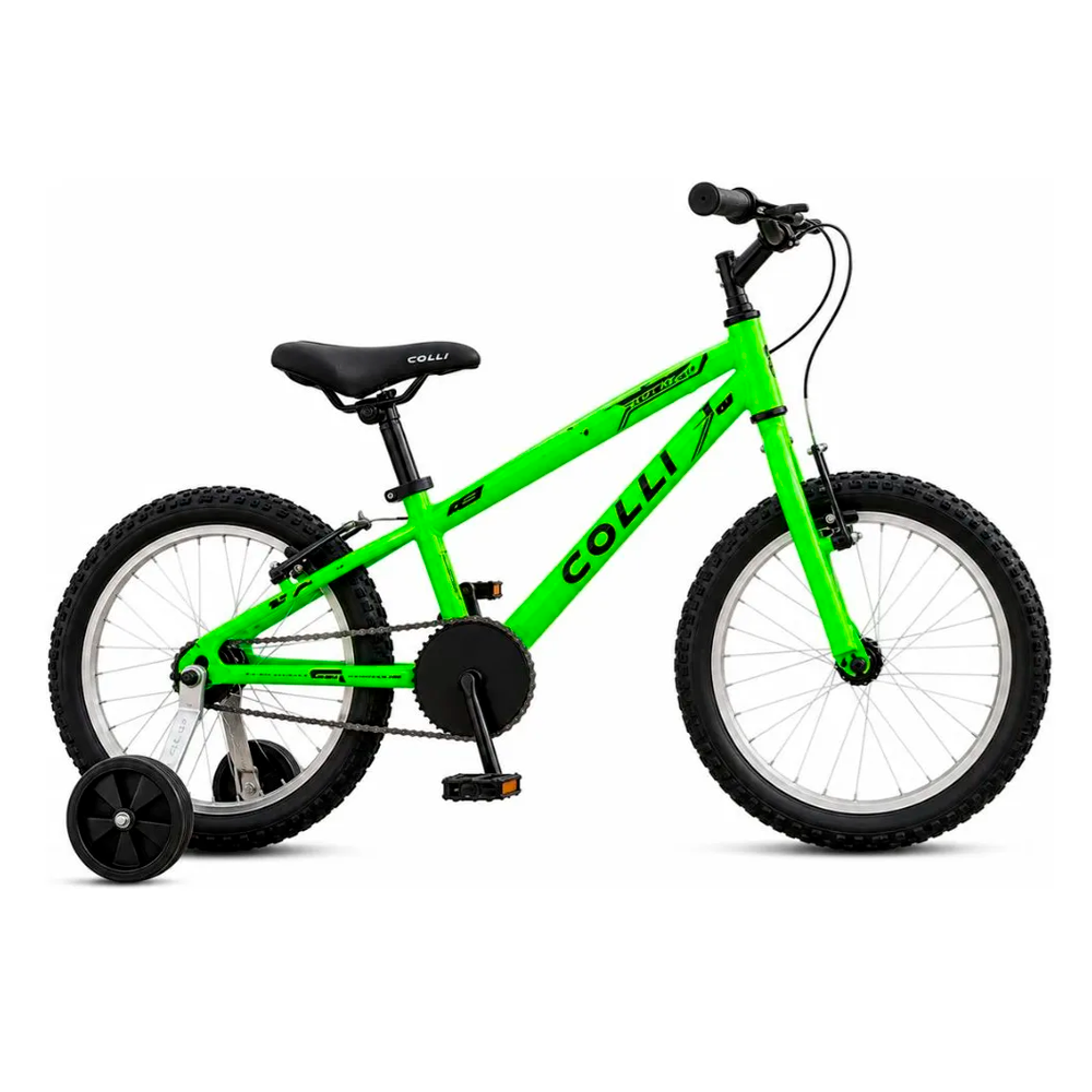 Bicicleta Infantil Colli Rocket Aro 16 Verde Neon