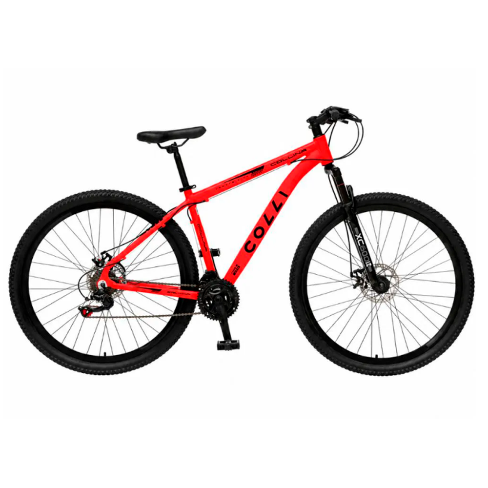 Bicicleta Colli Collina Alumínio Aro 29 Shimano 21 Marchas (TM17) - Vermelho